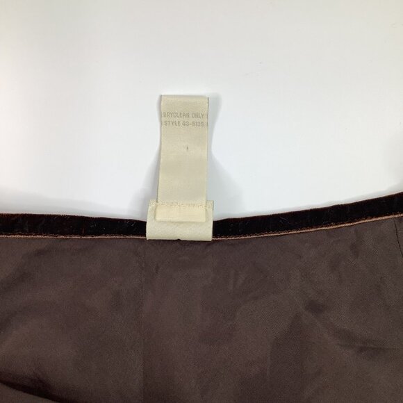 J. Jill Size 8P Elegant Brown Striped A-Line Skirt Tapestry Style Preppy Office - Picture 7 of 8